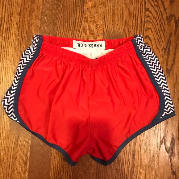 krass and co Pants - Krass and Co. Navy and Red Shorts